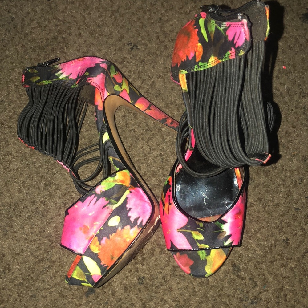 Floral heels